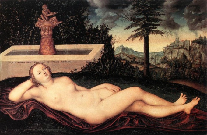 Lucas Cranach vanhin. Nymph of Spring