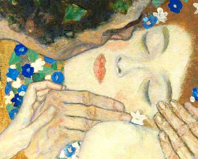 Mikä on Gustav Klimtin maalausten omaperäisyys